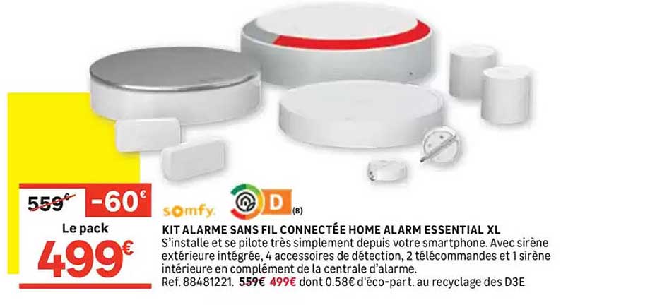 KIT ALARME SANS FIL CONNECTÉE HOME ALARM ESSENTIAL XL