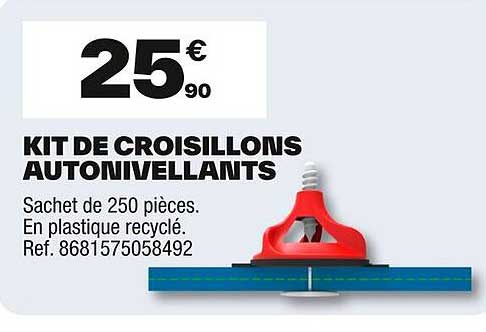 KIT DE CROISILLONS AUTONIVELLANTS