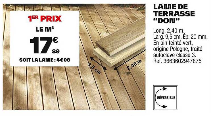 LAME DE TERRASSE “DON”