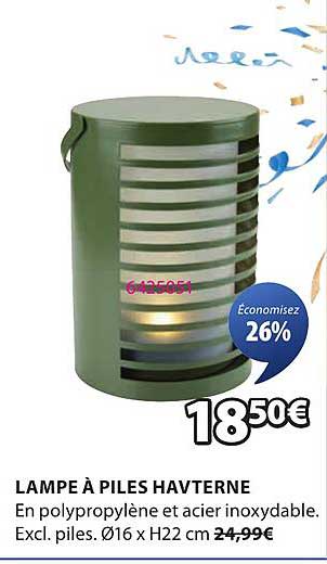 LAMPE À PILES HAVTERNE