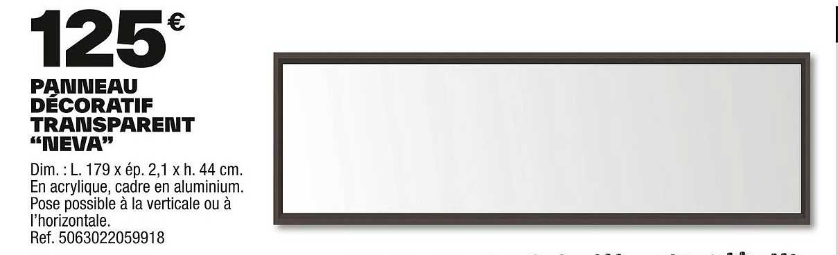 PANNEAU DÉCORATIF TRANSPARENT “NEVA”