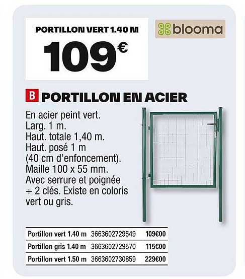 PORTILLON EN ACIER