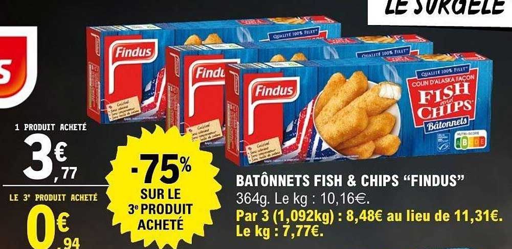 BATÔNNETS FISH & CHIPS “FINDUS”
