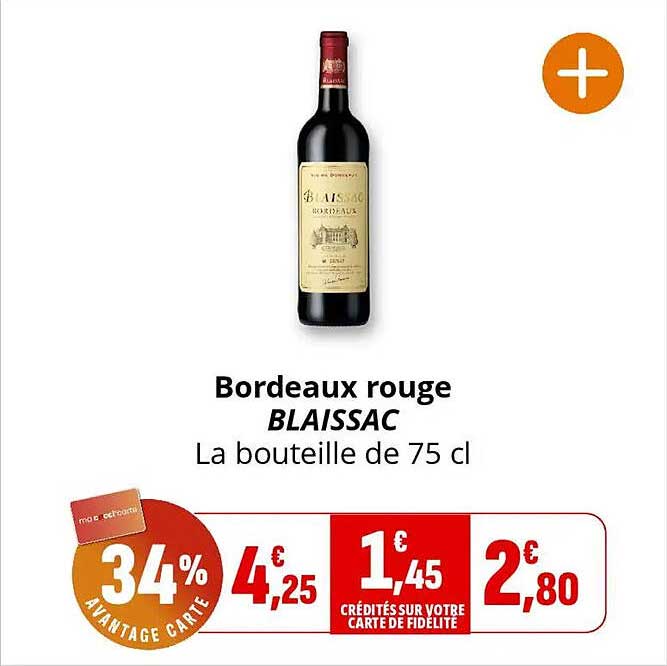 Promo Vin De Bordeaux A.o.c Roche Belfond Blanc Ou Rouge La Bouteille ...