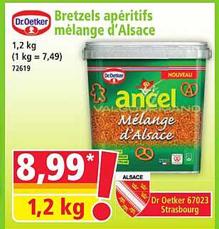 Bretzels apéritifs mélange d'Alsace