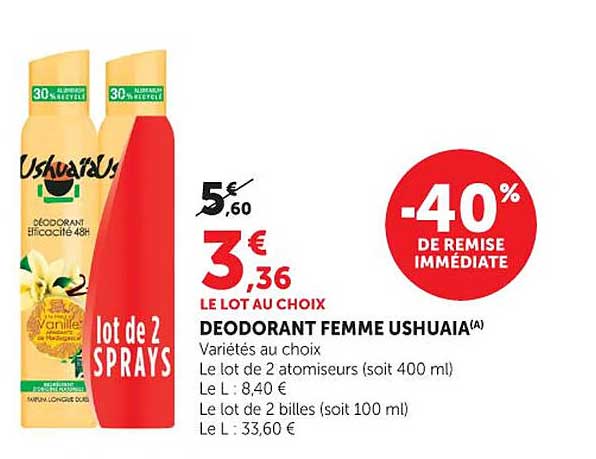 DEODORANT FEMME USHUAIA(A)