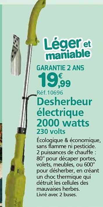 Desherbeur électrique 2000 watts