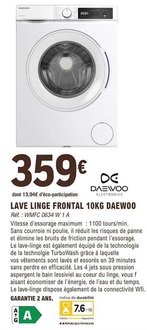 Lave Linge Promo Leclercnull