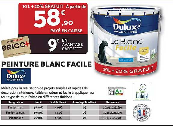 Peinture Blanche Bricomarch
