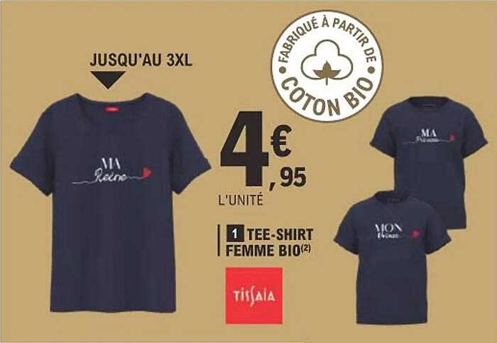1 TEE-SHIRT FEMME BIO