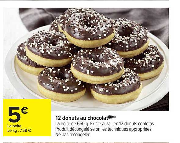 12 donuts au chocolat