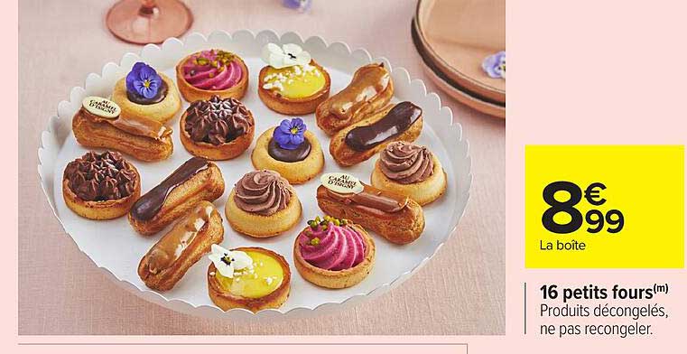 16 petits fours