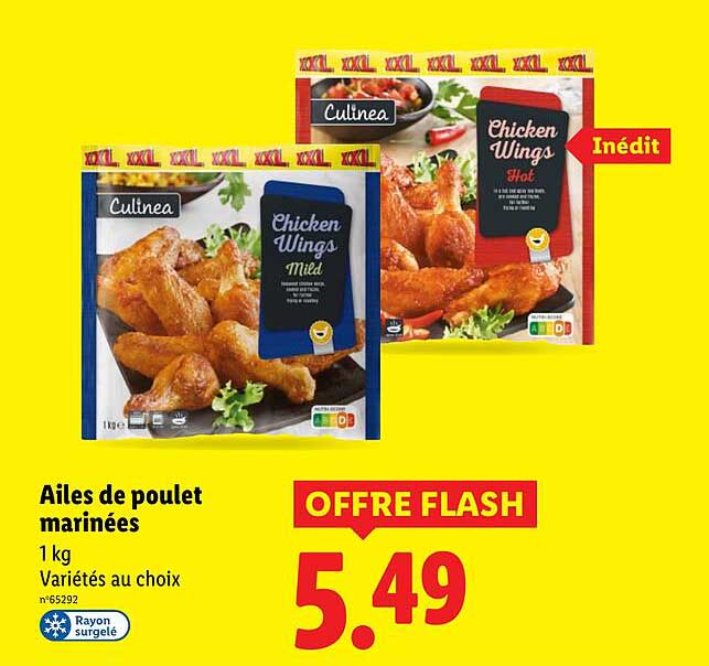 Ailes de poulet marinées