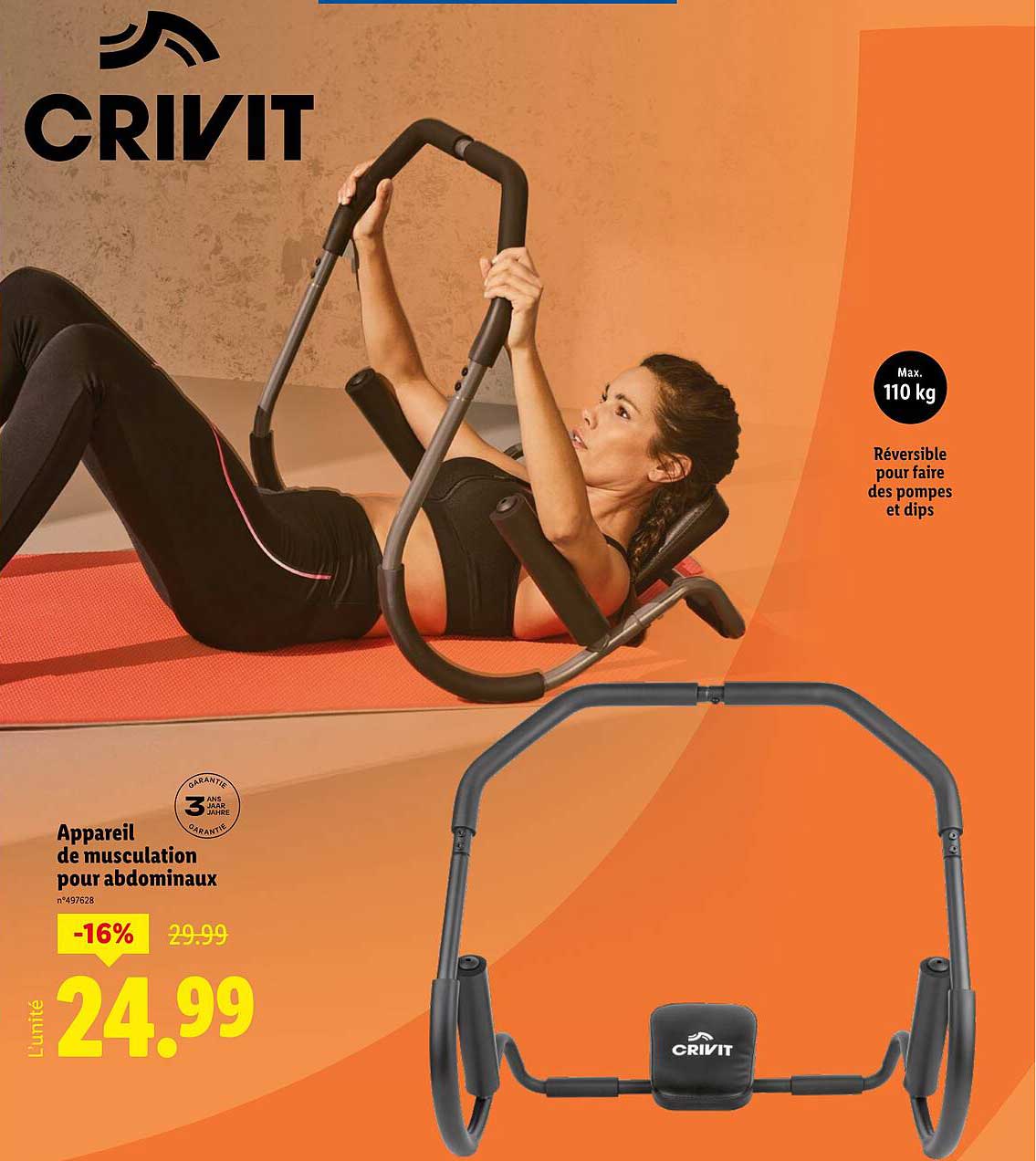 Appareil de musculation pour abdominaux