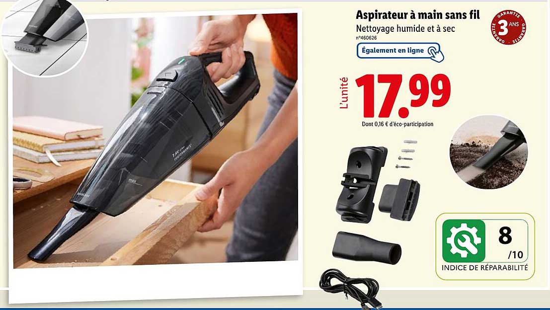 Aspirateur à main sans fil