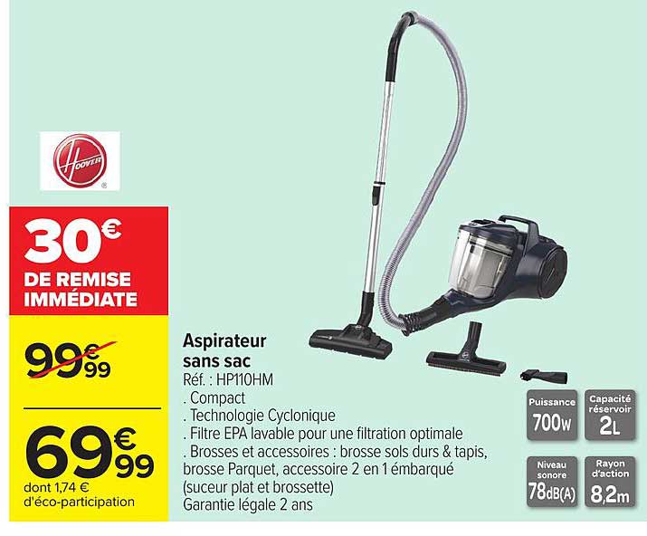 Aspirateur sans sac