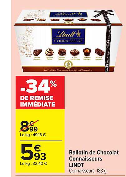 Ballotin de Chocolat Connaisseurs LINDT