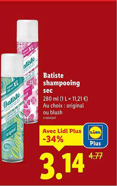 Batiste shampoing sec