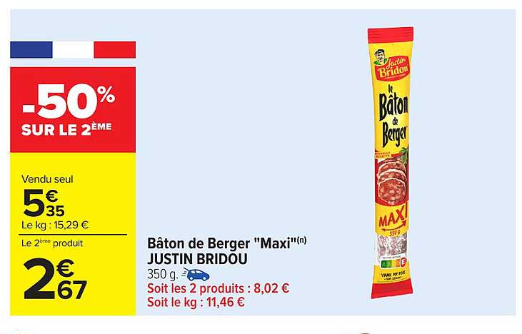 Bâton de Berger "Maxi"(n) JUSTIN BRIDOU