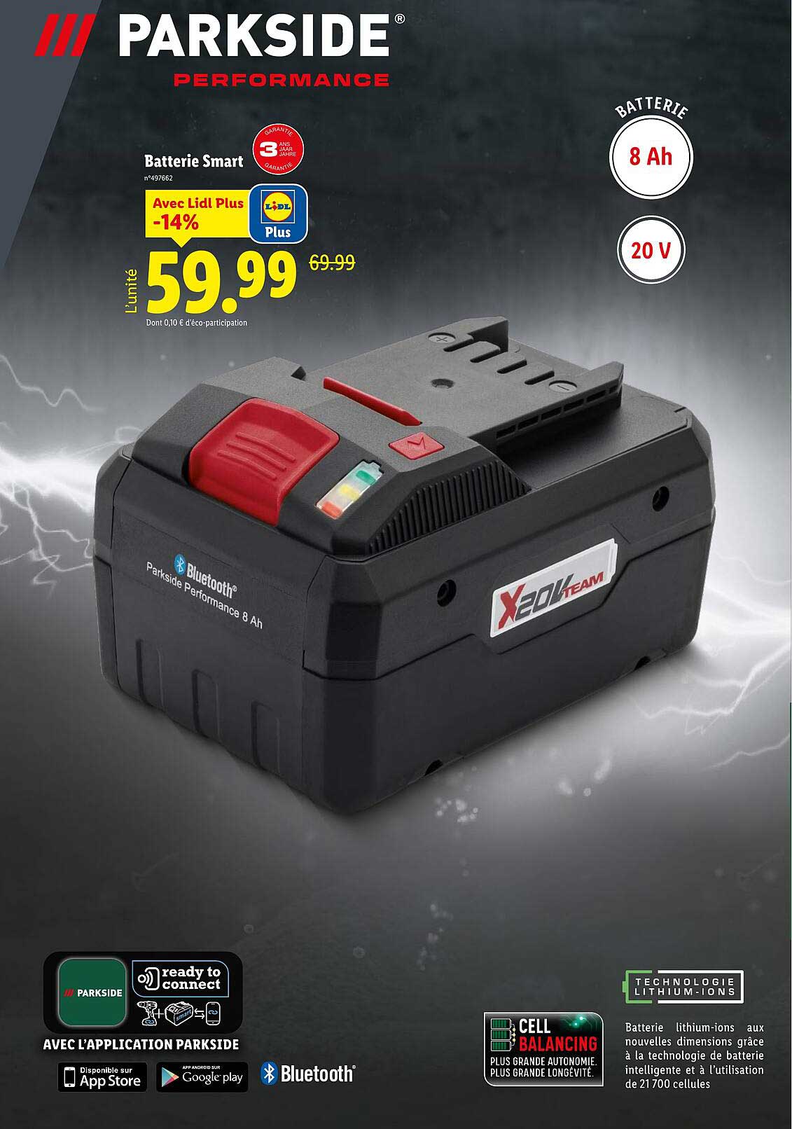 Batterie Smart 20 V - 8 Ah