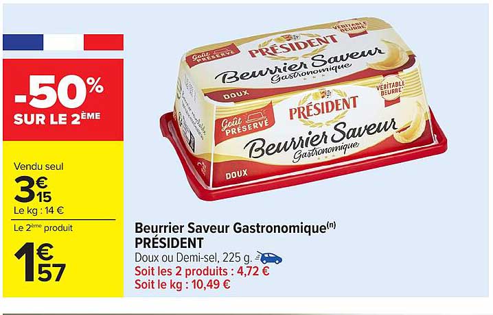 Beurrier Saveur Gastronomique(n) PRÉSIDENT