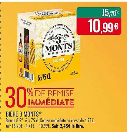 BIÈRE 3 MONTS