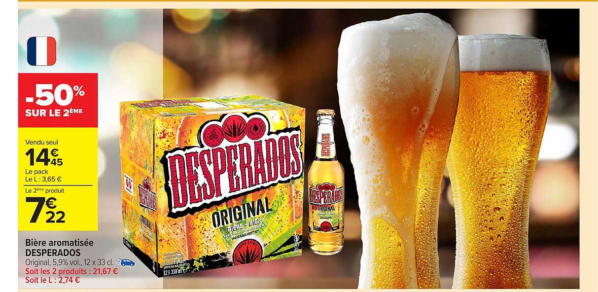 Bière aromatisée DESPERADOS