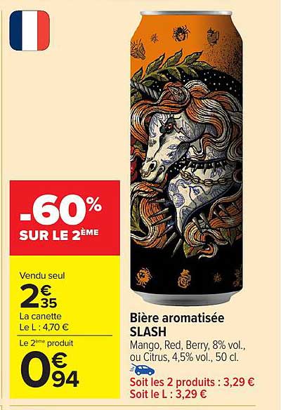 Bière aromatisée SLASH