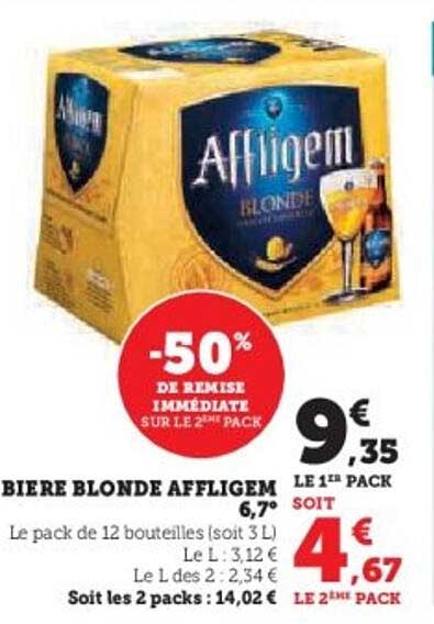BIERE BLONDE AFFLIGEM