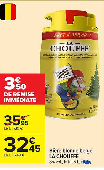 Bière blonde belge LA CHOUFFE
