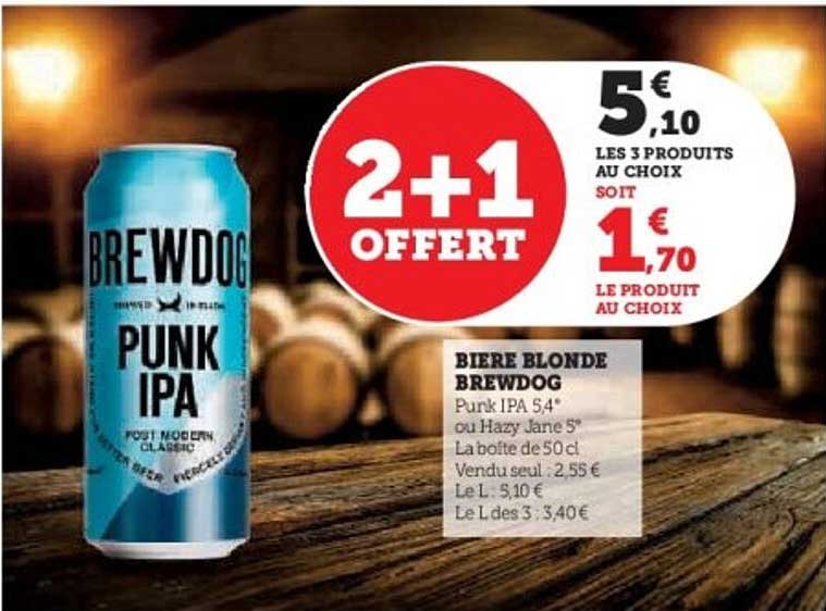 Bière Blonde Brewdog - 2+1 offert