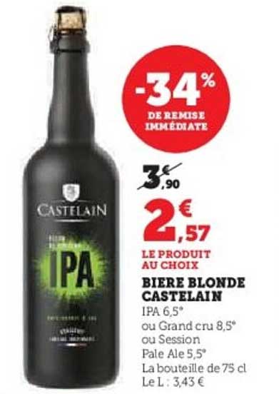BIERE BLONDE CASTELAIN