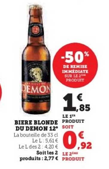 BIERE BLONDE DU DEMON 12°