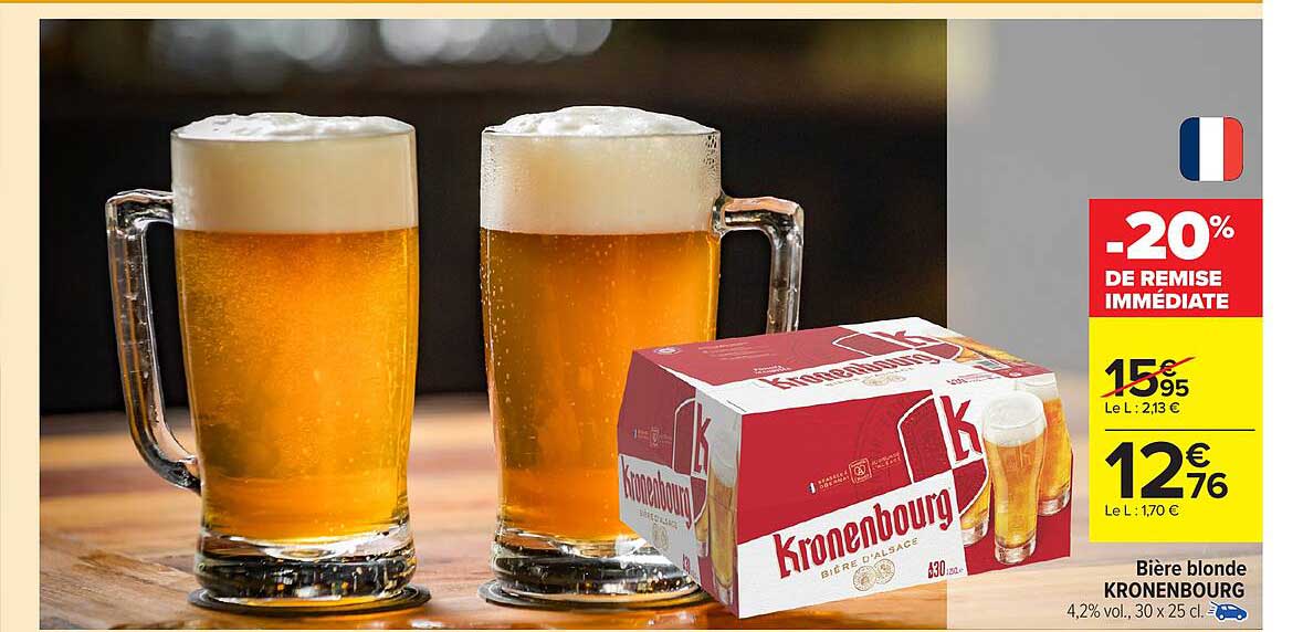 Bière blonde KRONENBOURG
