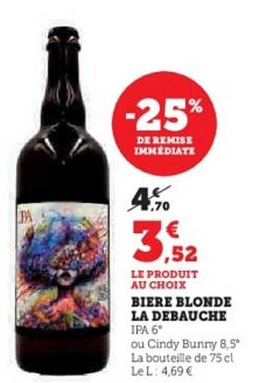 BIERE BLONDE LA DEBAUCHE