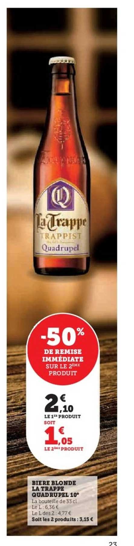 Bière blonde La Trappe Quadrupel 10°