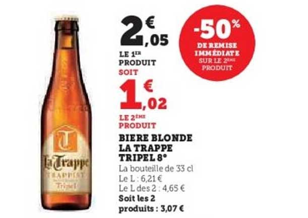 BIERE BLONDE LA TRAPPE TRIPEL 8°