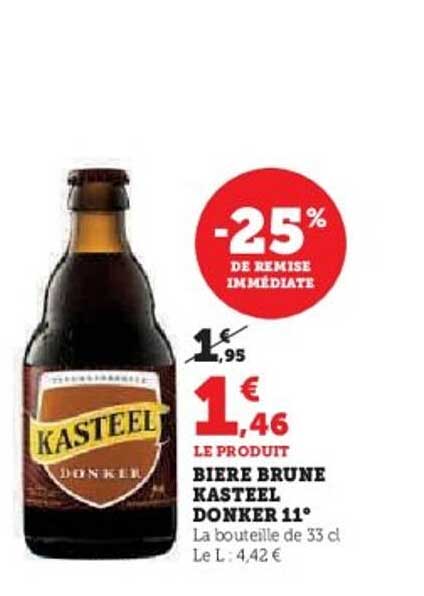BIÈRE BRUNE KASTEEL DONKER 11°