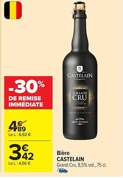 Bière CASTELAIN Grand Cru, 8,5% vol., 75 cl.