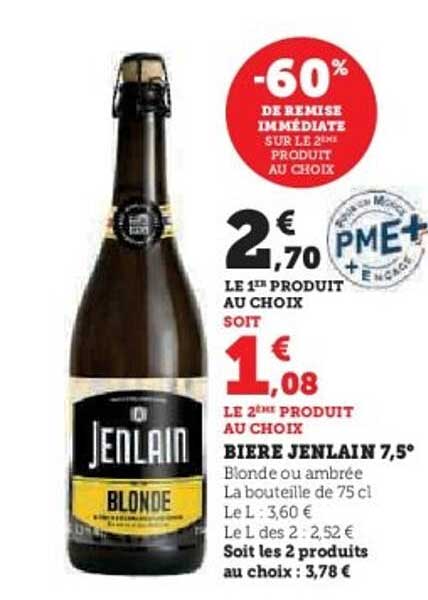 BIERE JENLAIN 7,5°