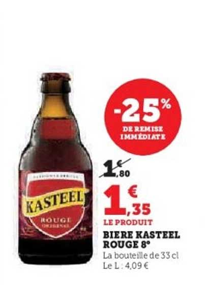 BIERE KASTEEL ROUGE 8°