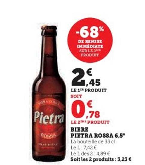 BIERE PIETRA ROSSA 6,5°