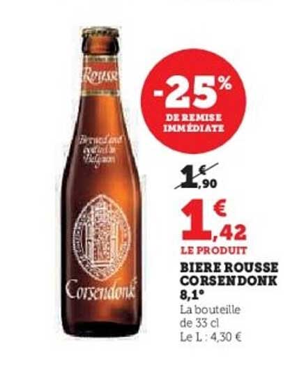 BIERE ROUSSE CORSENDONK 8,1°