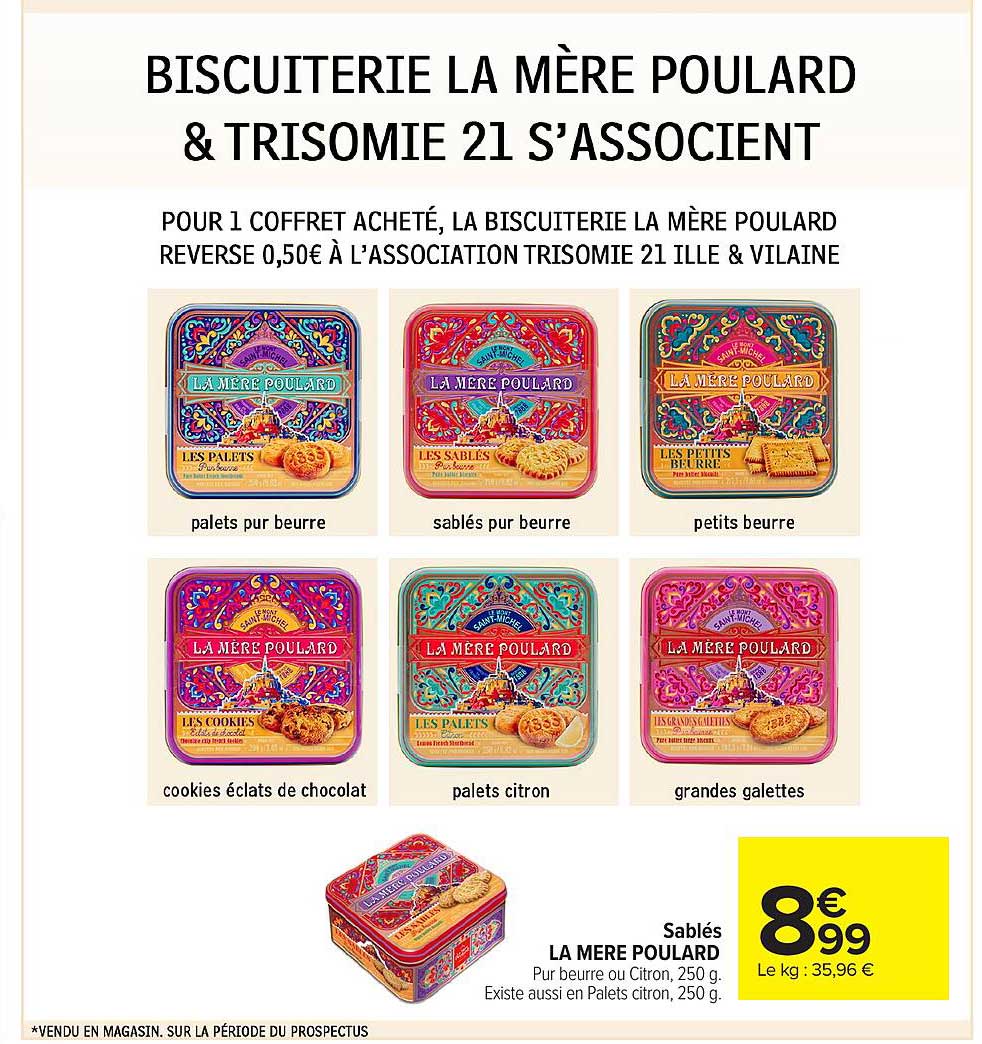 BISCUITERIE LA MÈRE POULARD & TRISOMIE 21 S'ASSOCIENT