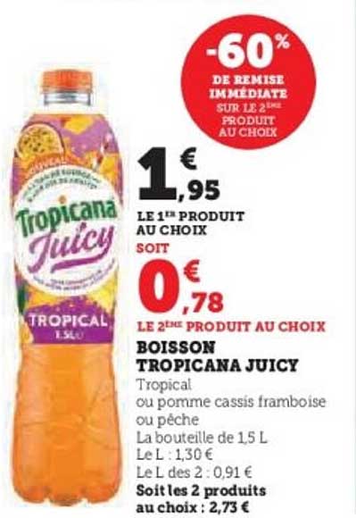 Boisson Tropicana Juicy