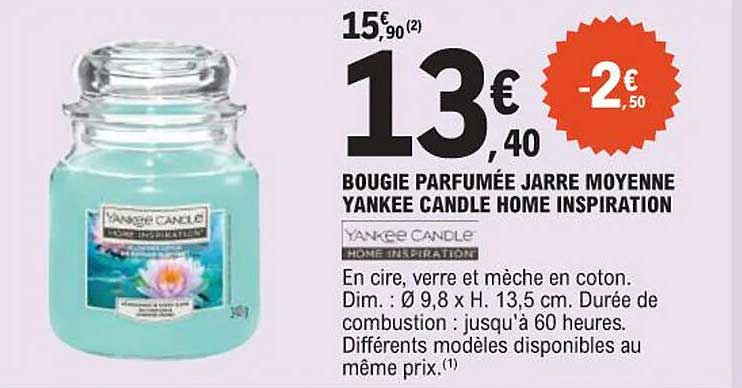 BOUGIE PARFUMÉE JARRE MOYENNE YANKEE CANDLE HOME INSPIRATION
