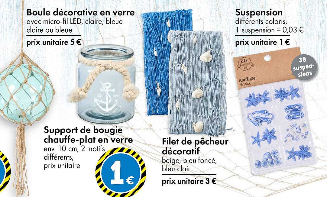 Boule décorative en verre avec micro-fil LED, claire, bleue claire ou bleue