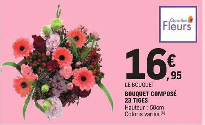 BOUQUET COMPOSÉ 23 TIGES