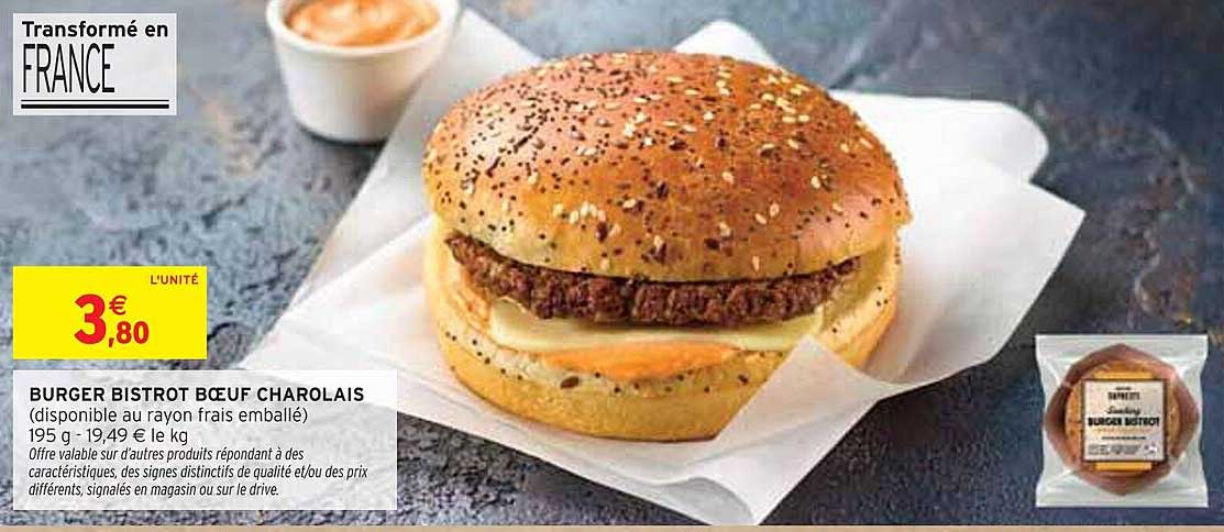 BURGER BISTROT BŒUF CHAROLAIS