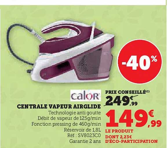 CENTRALE VAPEUR AIRGLIDE